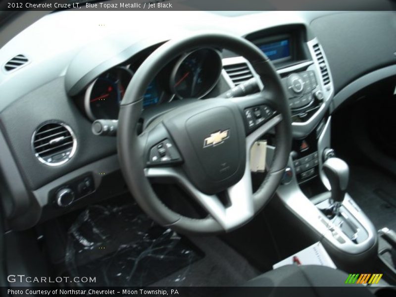 Blue Topaz Metallic / Jet Black 2012 Chevrolet Cruze LT