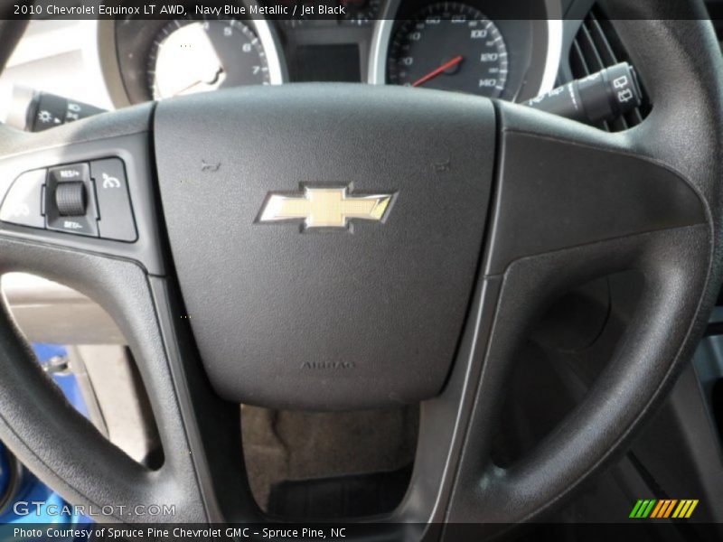 Navy Blue Metallic / Jet Black 2010 Chevrolet Equinox LT AWD