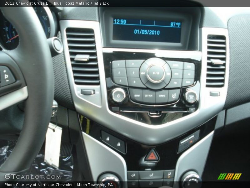 Blue Topaz Metallic / Jet Black 2012 Chevrolet Cruze LT