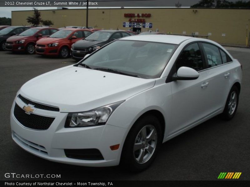Summit White / Jet Black 2012 Chevrolet Cruze LT