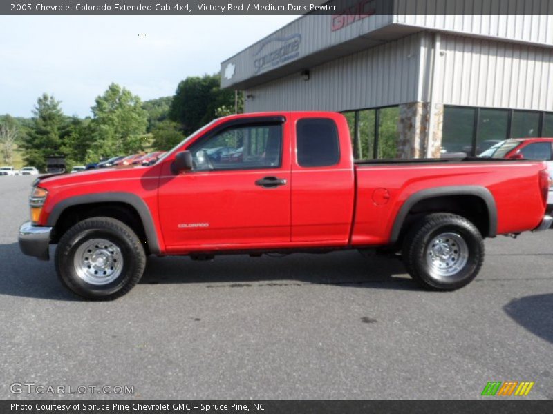 Victory Red / Medium Dark Pewter 2005 Chevrolet Colorado Extended Cab 4x4