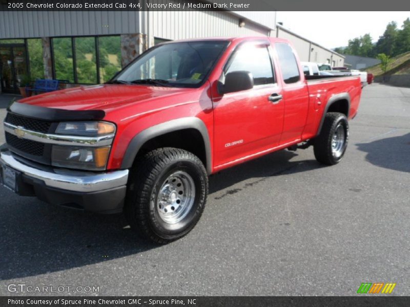 Victory Red / Medium Dark Pewter 2005 Chevrolet Colorado Extended Cab 4x4