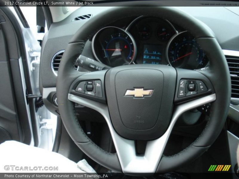 Summit White / Jet Black 2012 Chevrolet Cruze LT