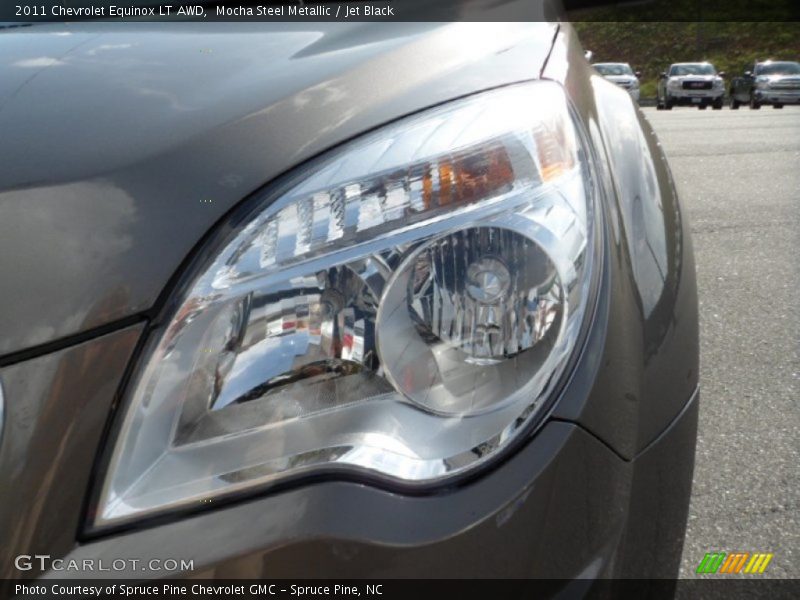 Mocha Steel Metallic / Jet Black 2011 Chevrolet Equinox LT AWD