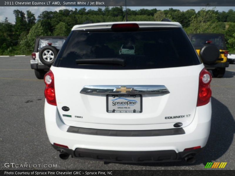 Summit White / Jet Black 2011 Chevrolet Equinox LT AWD