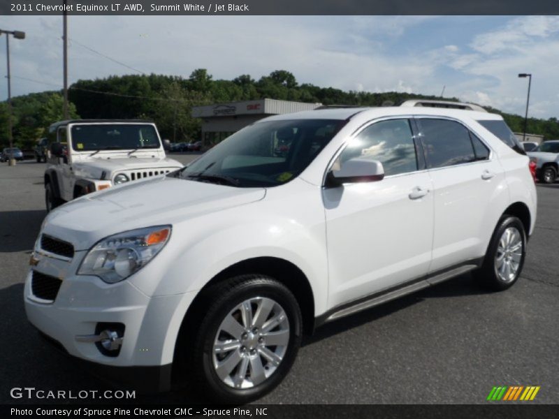 Summit White / Jet Black 2011 Chevrolet Equinox LT AWD