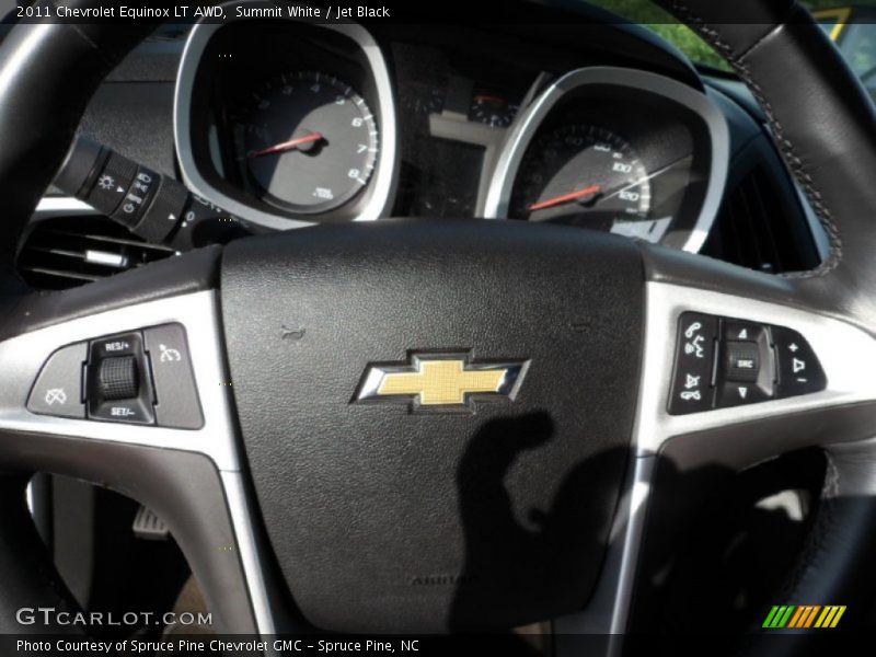 Summit White / Jet Black 2011 Chevrolet Equinox LT AWD