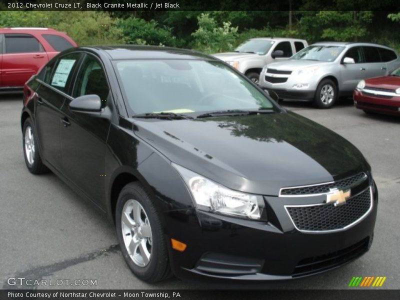 Black Granite Metallic / Jet Black 2012 Chevrolet Cruze LT