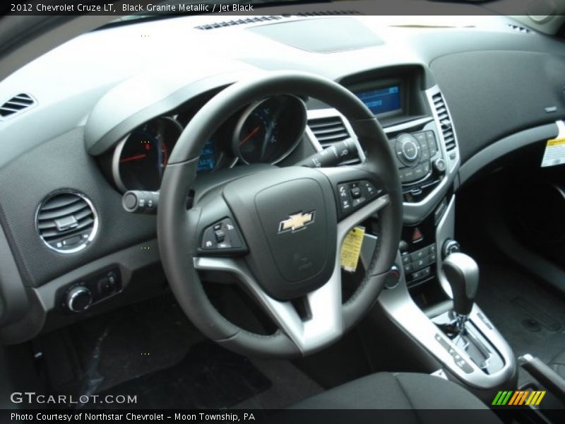 Black Granite Metallic / Jet Black 2012 Chevrolet Cruze LT