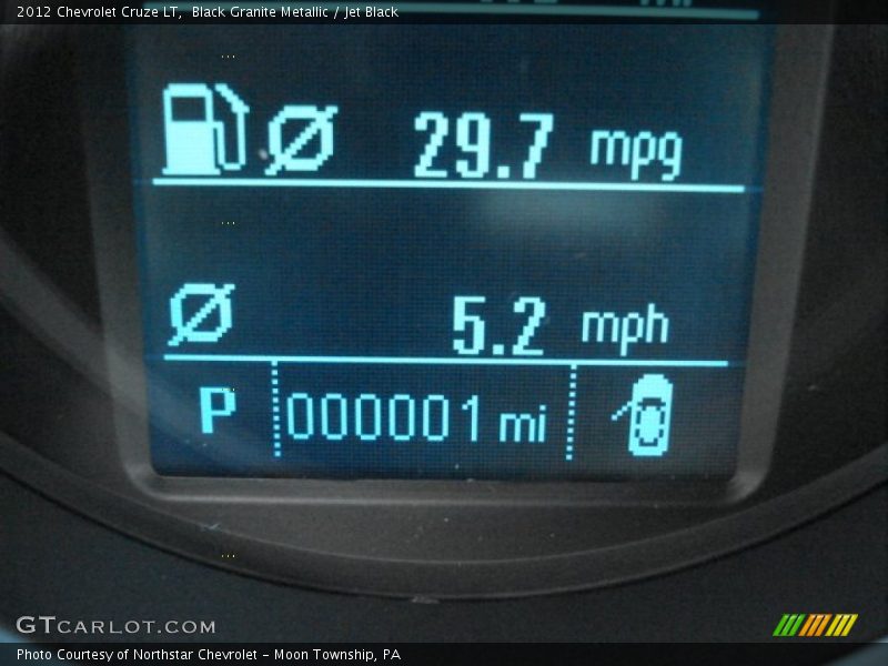 Black Granite Metallic / Jet Black 2012 Chevrolet Cruze LT
