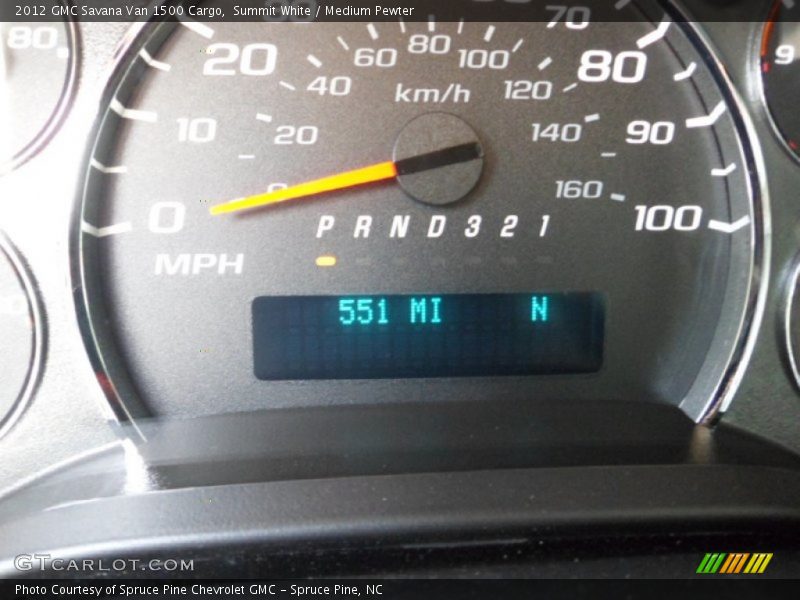 Summit White / Medium Pewter 2012 GMC Savana Van 1500 Cargo