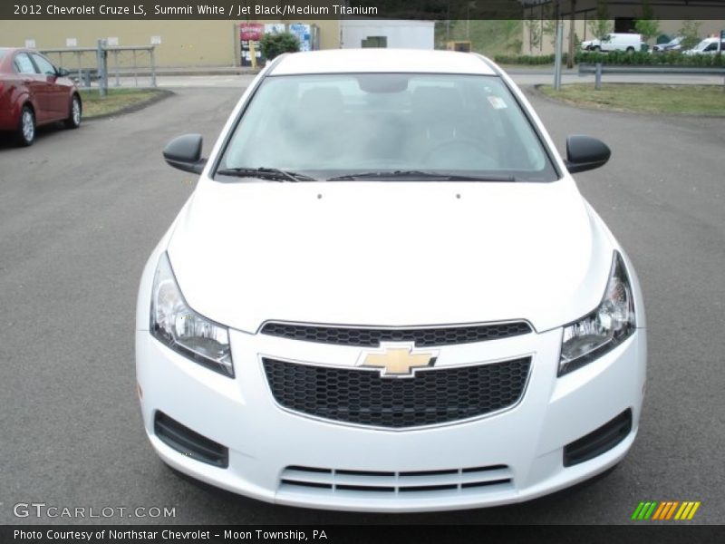 Summit White / Jet Black/Medium Titanium 2012 Chevrolet Cruze LS