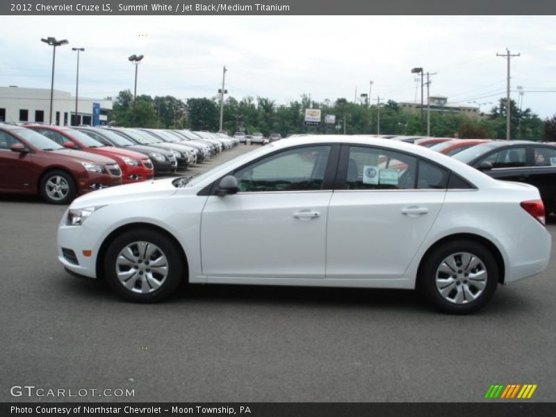 Summit White / Jet Black/Medium Titanium 2012 Chevrolet Cruze LS