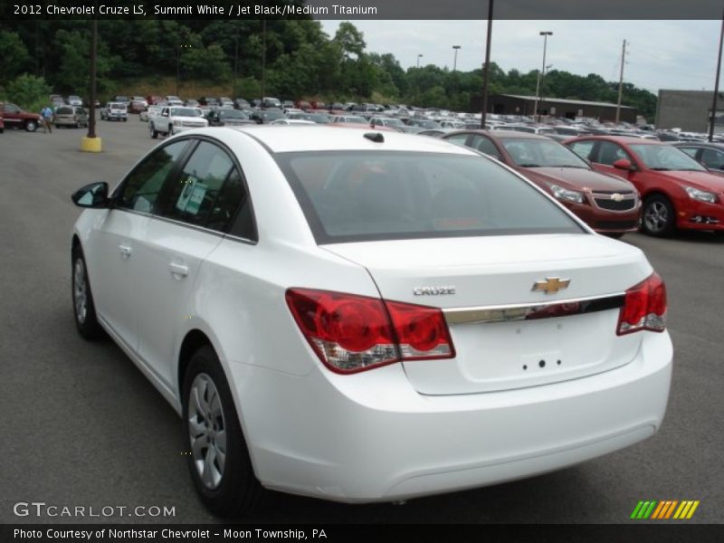 Summit White / Jet Black/Medium Titanium 2012 Chevrolet Cruze LS