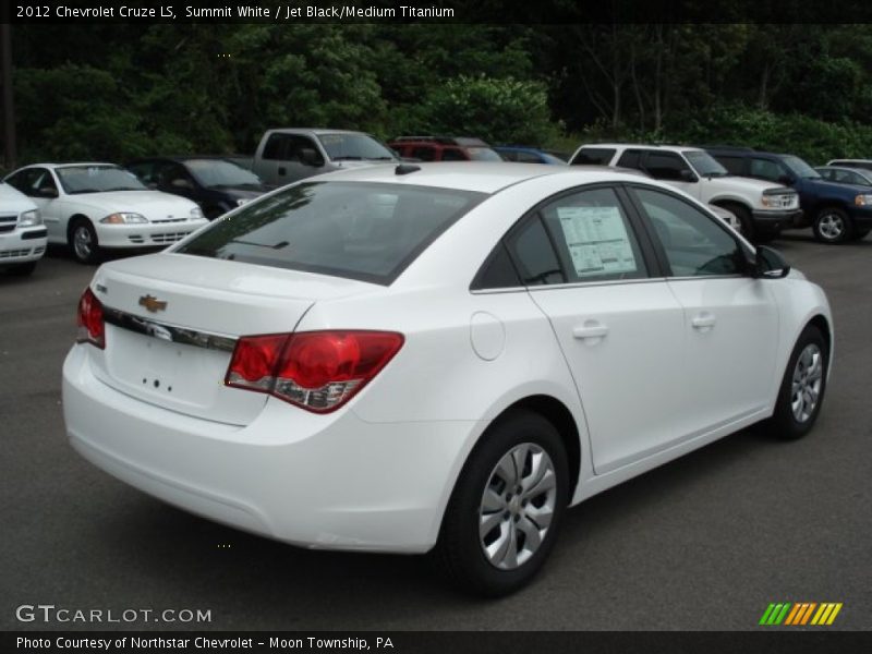 Summit White / Jet Black/Medium Titanium 2012 Chevrolet Cruze LS