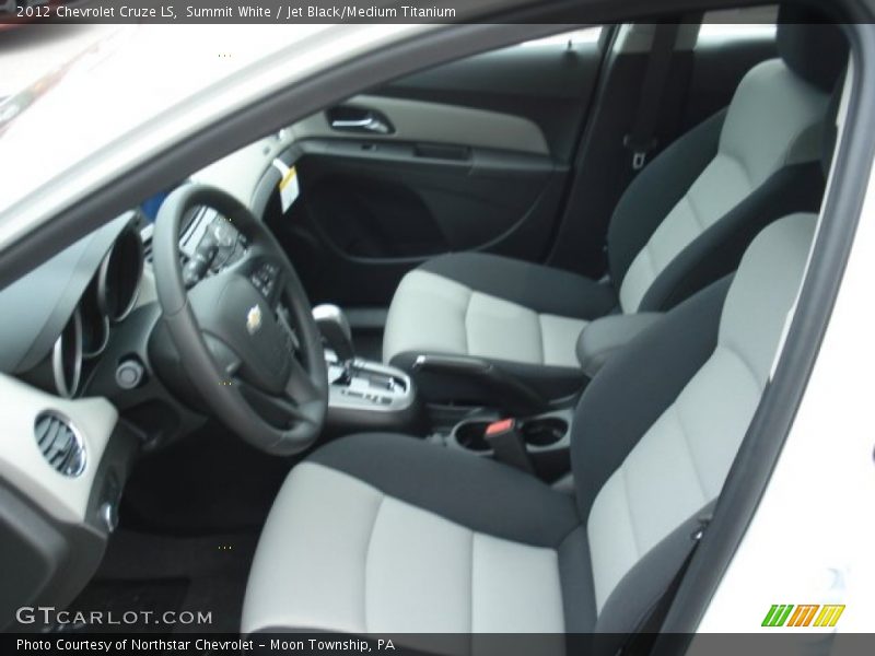 Summit White / Jet Black/Medium Titanium 2012 Chevrolet Cruze LS