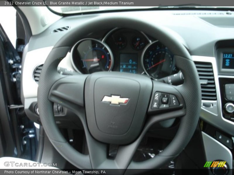 Blue Granite Metallic / Jet Black/Medium Titanium 2012 Chevrolet Cruze LS