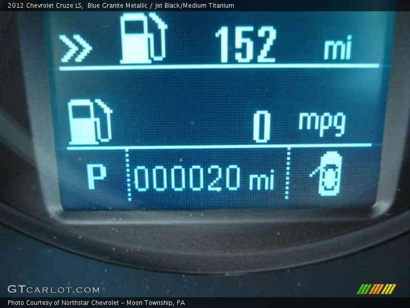 Blue Granite Metallic / Jet Black/Medium Titanium 2012 Chevrolet Cruze LS