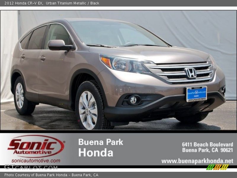 Urban Titanium Metallic / Black 2012 Honda CR-V EX