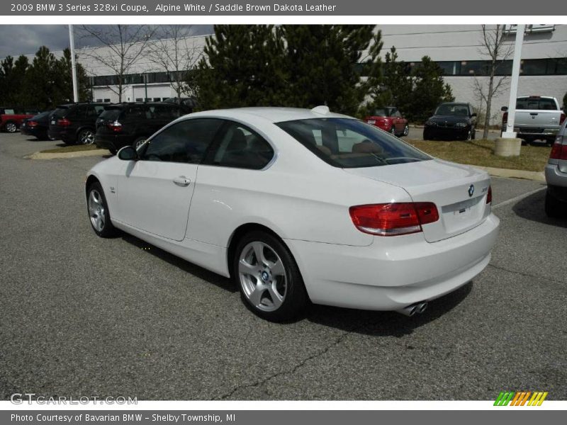 Alpine White / Saddle Brown Dakota Leather 2009 BMW 3 Series 328xi Coupe