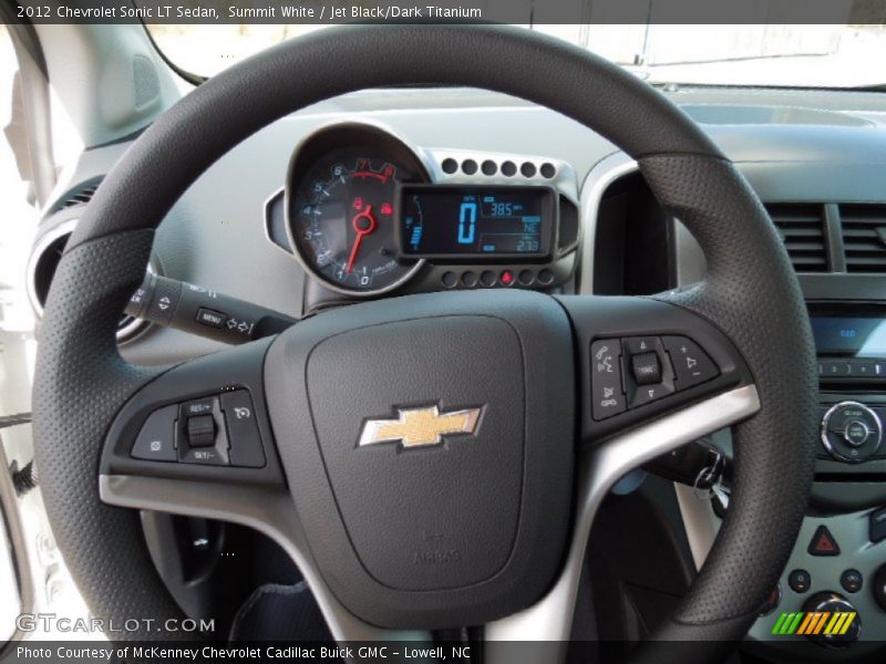 Summit White / Jet Black/Dark Titanium 2012 Chevrolet Sonic LT Sedan