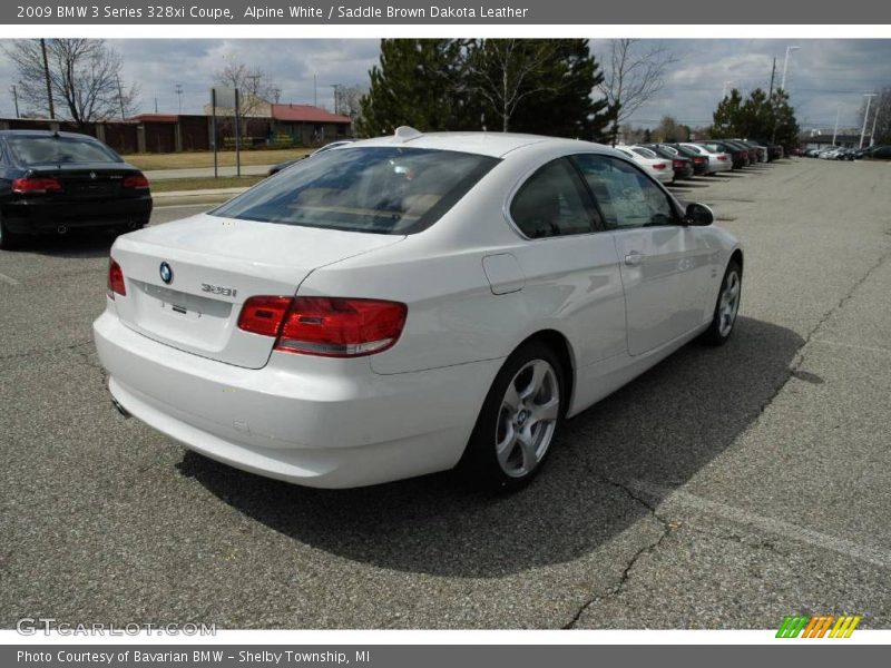 Alpine White / Saddle Brown Dakota Leather 2009 BMW 3 Series 328xi Coupe