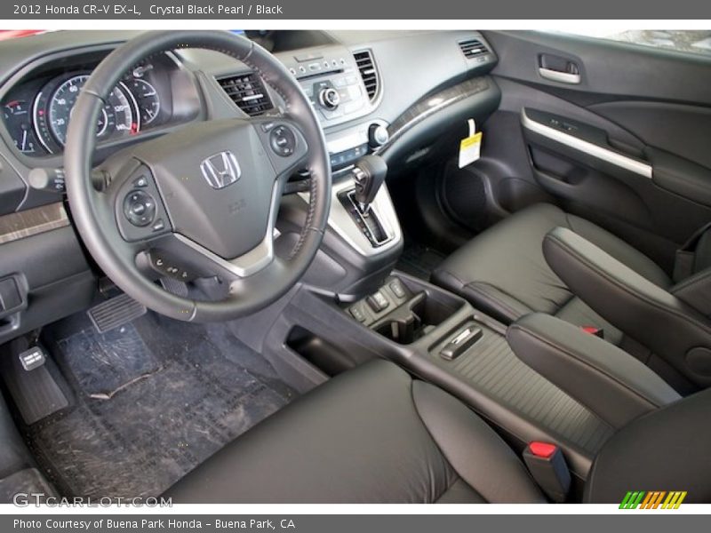 Black Interior - 2012 CR-V EX-L 