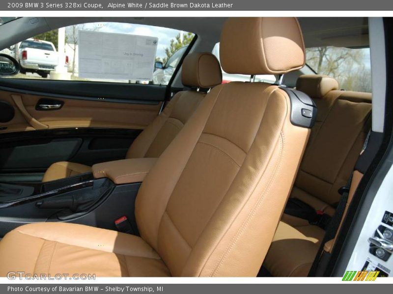 Alpine White / Saddle Brown Dakota Leather 2009 BMW 3 Series 328xi Coupe