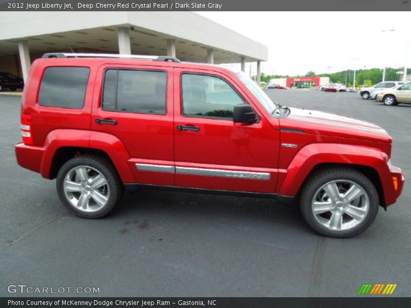 Deep Cherry Red Crystal Pearl / Dark Slate Gray 2012 Jeep Liberty Jet