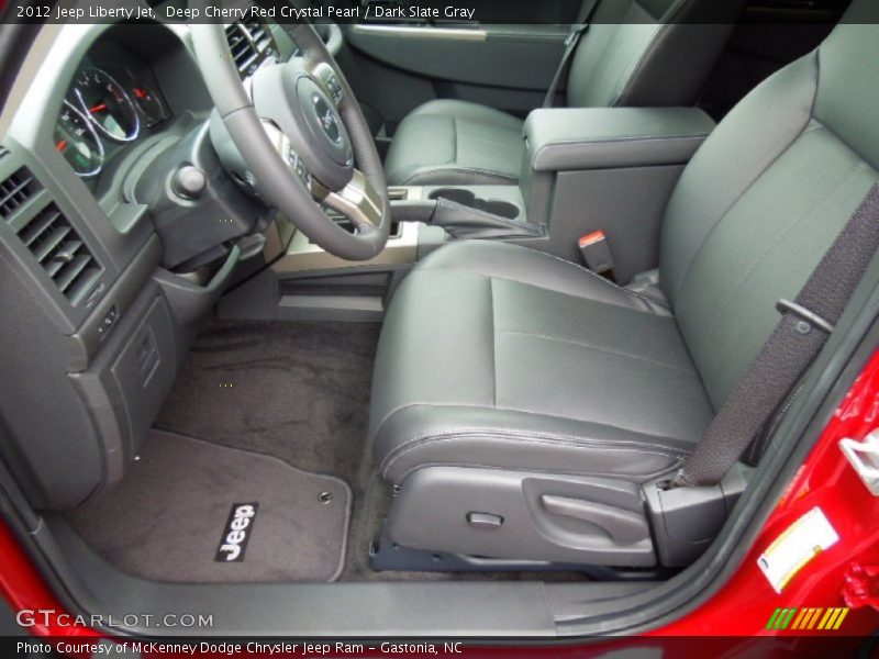 Deep Cherry Red Crystal Pearl / Dark Slate Gray 2012 Jeep Liberty Jet