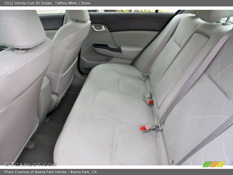Taffeta White / Stone 2012 Honda Civic EX Sedan