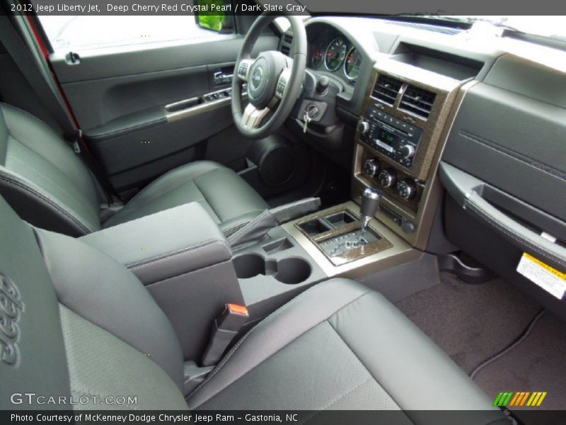 Deep Cherry Red Crystal Pearl / Dark Slate Gray 2012 Jeep Liberty Jet