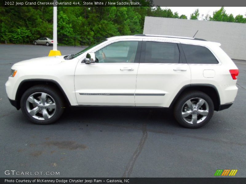 Stone White / New Saddle/Black 2012 Jeep Grand Cherokee Overland 4x4