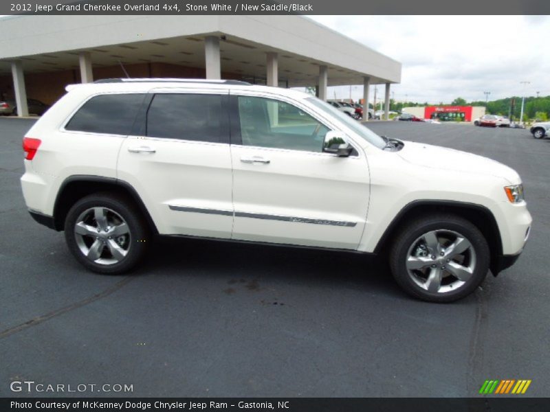 Stone White / New Saddle/Black 2012 Jeep Grand Cherokee Overland 4x4