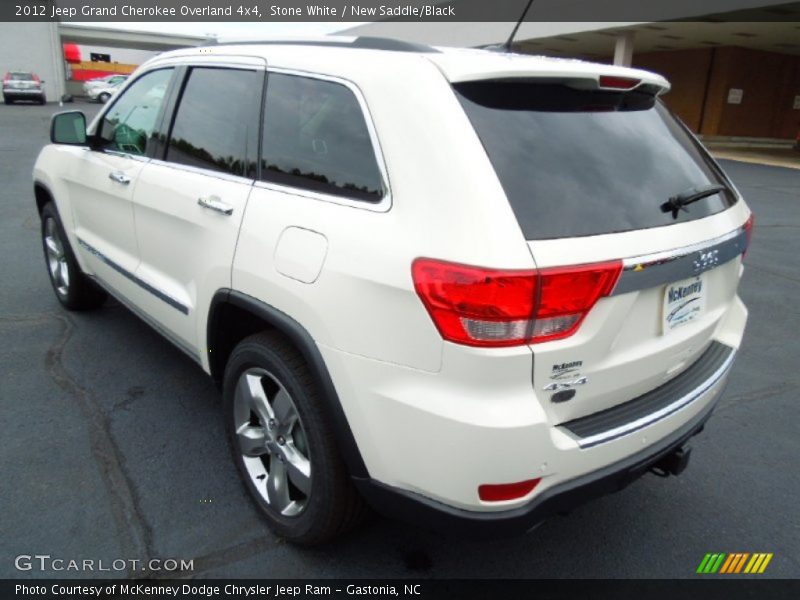 Stone White / New Saddle/Black 2012 Jeep Grand Cherokee Overland 4x4