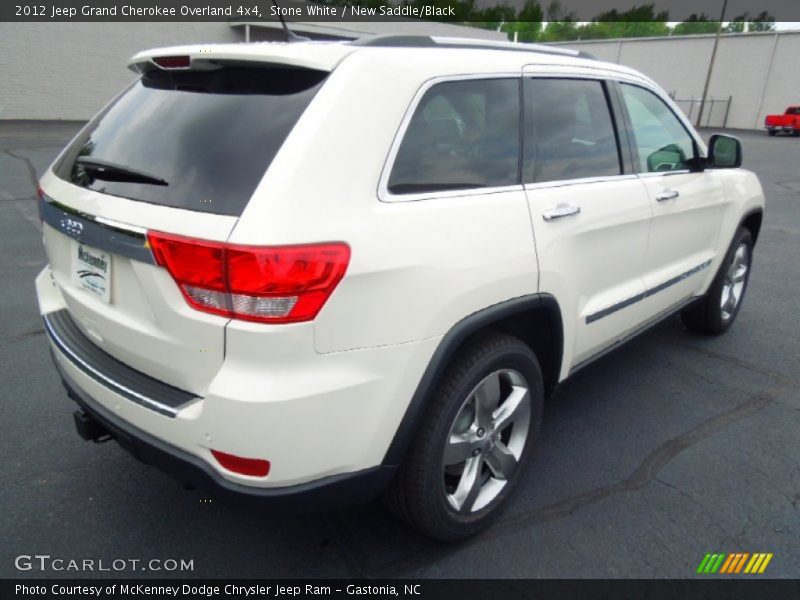 Stone White / New Saddle/Black 2012 Jeep Grand Cherokee Overland 4x4