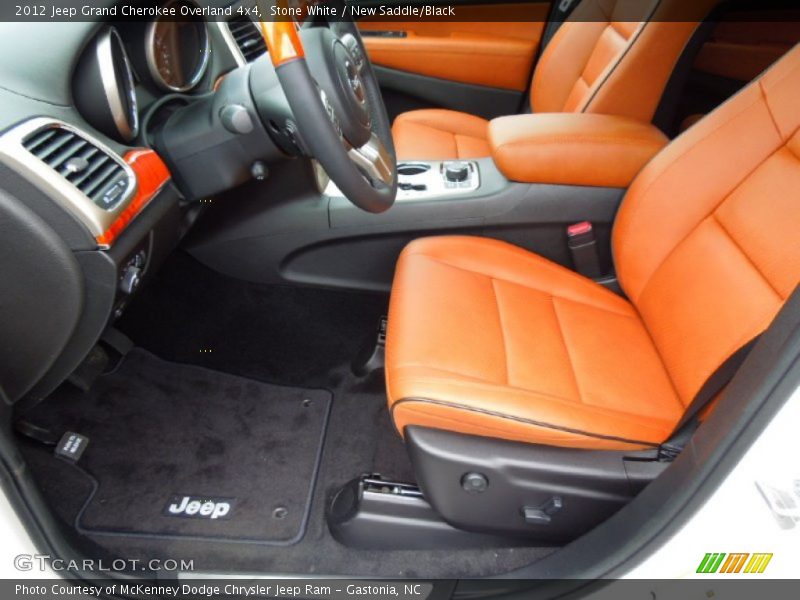 Stone White / New Saddle/Black 2012 Jeep Grand Cherokee Overland 4x4