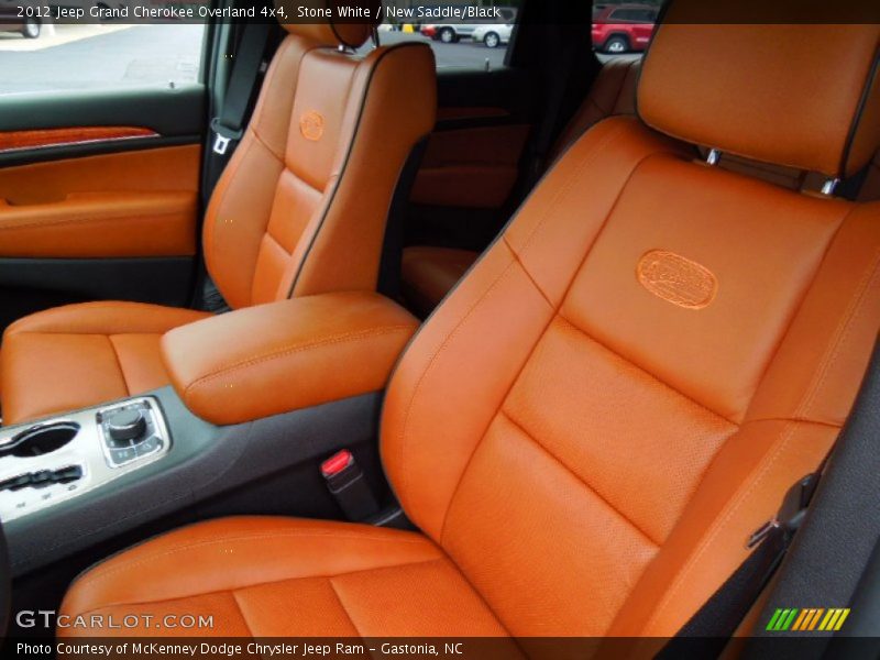 Stone White / New Saddle/Black 2012 Jeep Grand Cherokee Overland 4x4