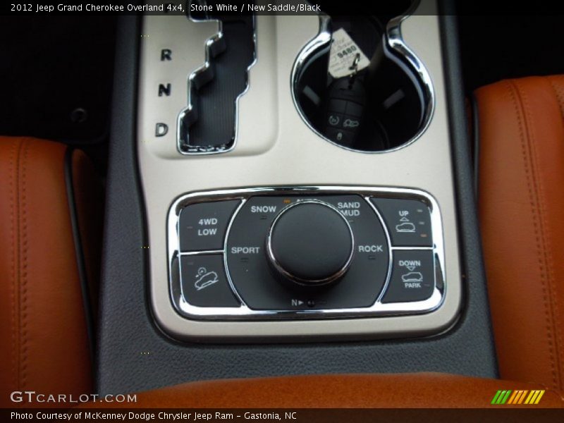 Stone White / New Saddle/Black 2012 Jeep Grand Cherokee Overland 4x4