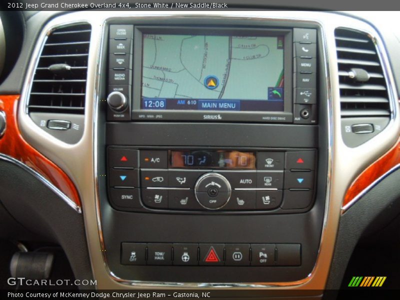 Stone White / New Saddle/Black 2012 Jeep Grand Cherokee Overland 4x4
