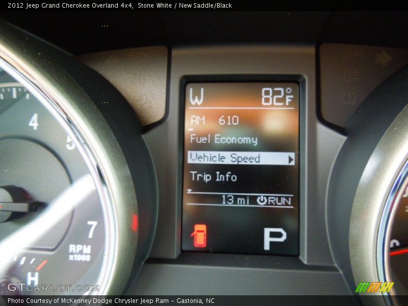 Stone White / New Saddle/Black 2012 Jeep Grand Cherokee Overland 4x4