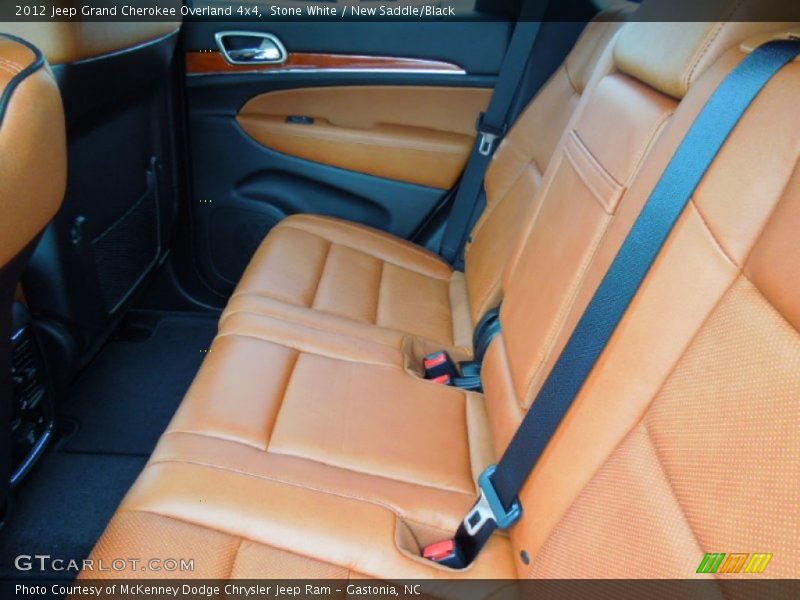 Stone White / New Saddle/Black 2012 Jeep Grand Cherokee Overland 4x4