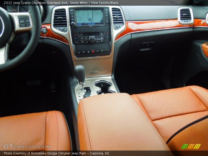 Stone White / New Saddle/Black 2012 Jeep Grand Cherokee Overland 4x4