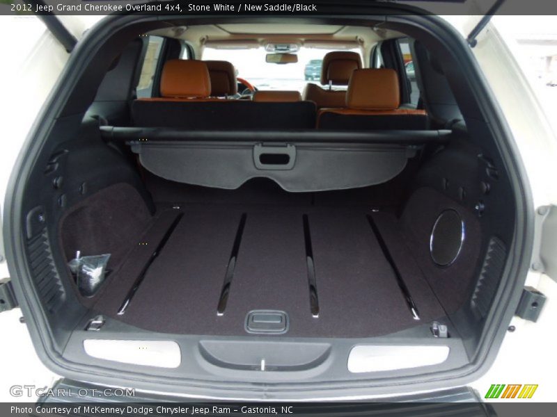 Stone White / New Saddle/Black 2012 Jeep Grand Cherokee Overland 4x4