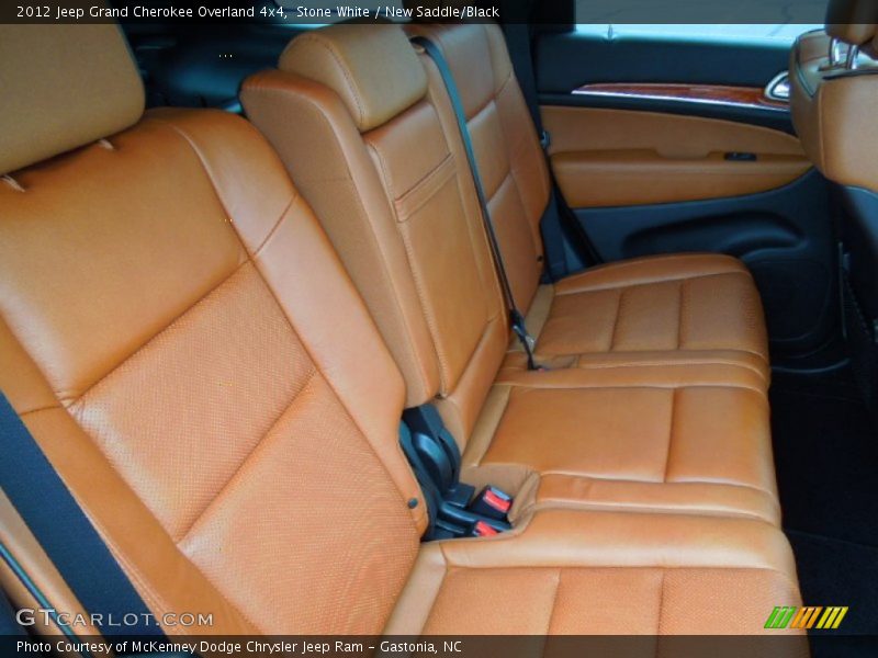 Stone White / New Saddle/Black 2012 Jeep Grand Cherokee Overland 4x4