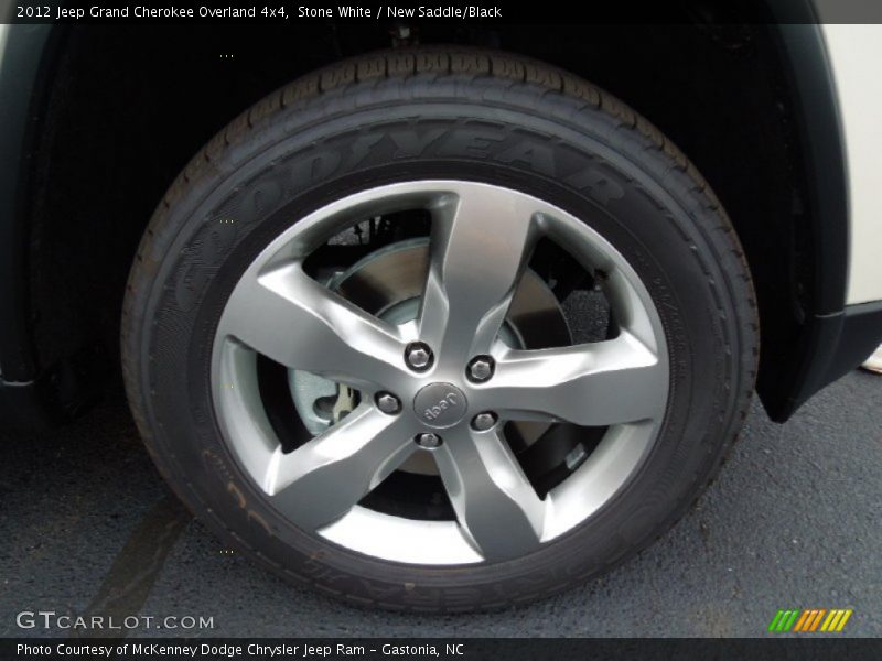 Stone White / New Saddle/Black 2012 Jeep Grand Cherokee Overland 4x4
