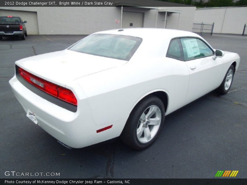 Bright White / Dark Slate Gray 2012 Dodge Challenger SXT
