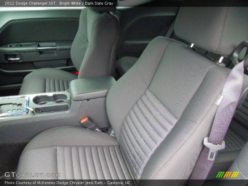 Bright White / Dark Slate Gray 2012 Dodge Challenger SXT