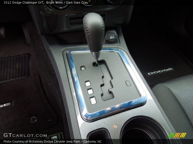 Bright White / Dark Slate Gray 2012 Dodge Challenger SXT