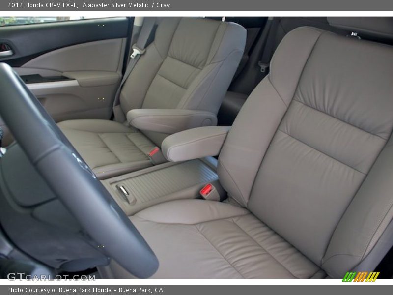 Alabaster Silver Metallic / Gray 2012 Honda CR-V EX-L